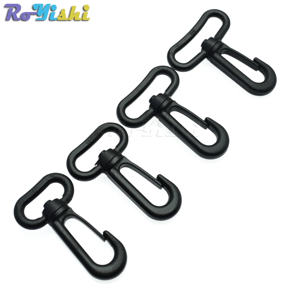 

Plastic Snap Hooks Rotary Swivel Backpack Buckles Webbing 20mm 25mm 31mm 38mm