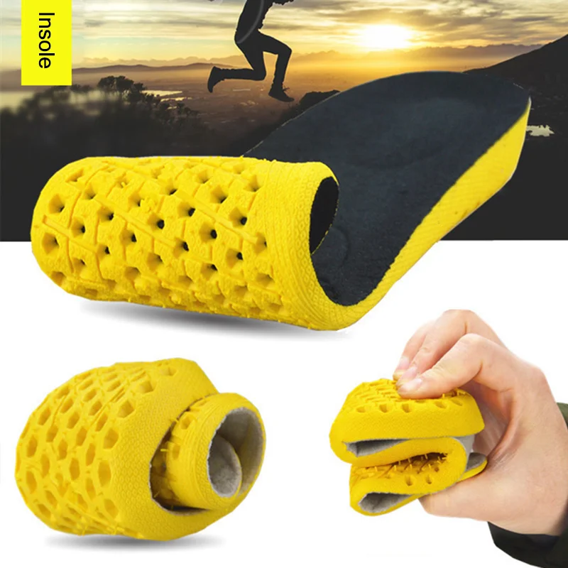 

1 Pair Women Men Height Increase Insoles Breathable Shock Absorption Shoes Pads WML99