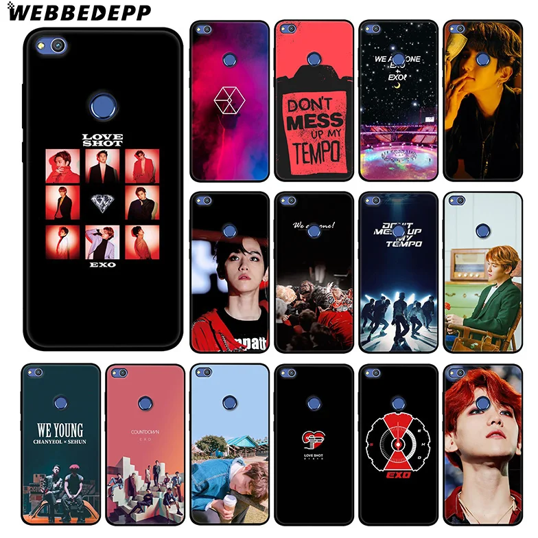 WEBBEDEPP Exo K Pop Baekhyun Мягкий силиконовый чехол для Huawei Honor Mate 20 10 8X 8C 8 6A 7A 7X 7C Lite Pro ТПУ |