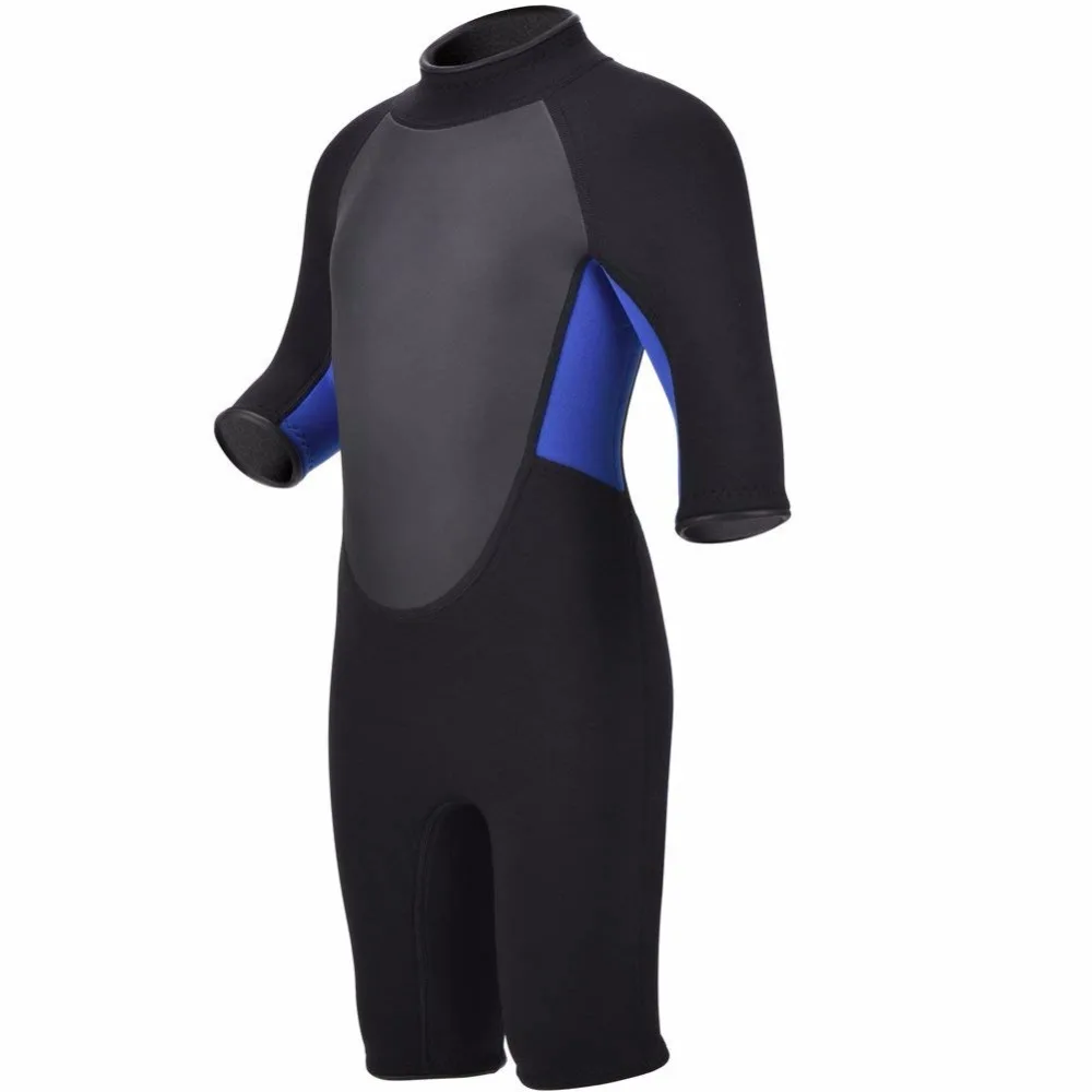

Realon Kids Wetsuit 3mm Neoprene Shorty Suits for Toddler Baby Children and Girls Boys Youth Swimsuit with Back Zip Swimming
