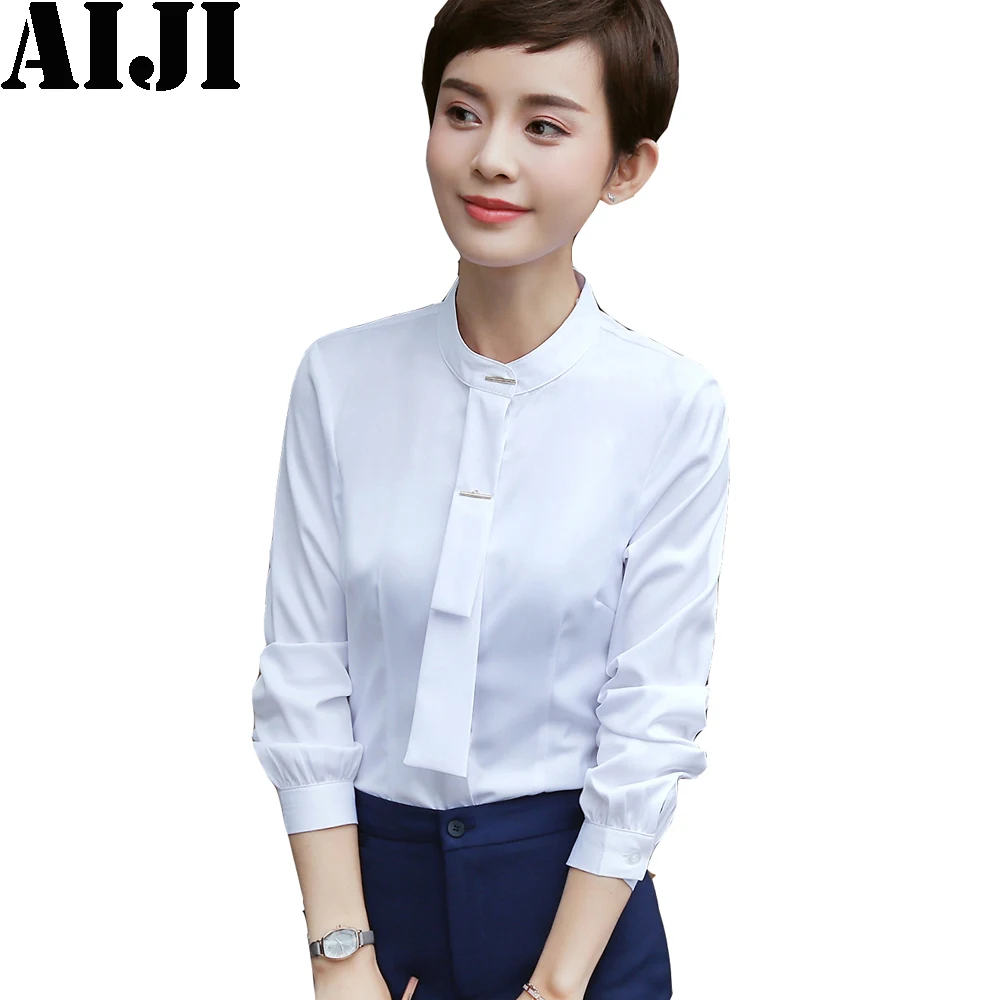 2018 Women Tops Blouses Autumn Spring Long Sleeve Chiffon