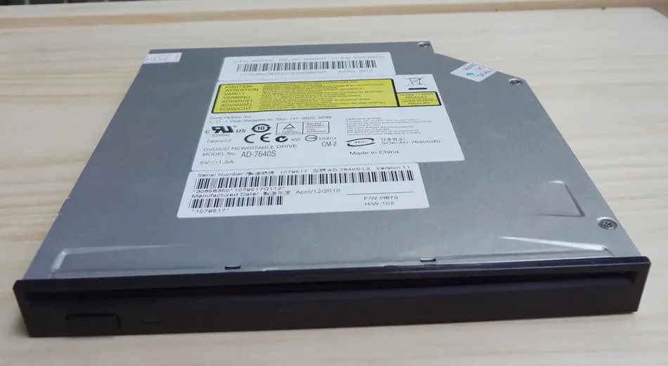 Optiarc AD-7640S SATA Slot Load Dual Layer DVD+-R/RW RAM Burner Drive Notebook CD DVD Brenner Laufwerk Drive Optiarc AD-7640S SATA Slot Load Dual Layer DVD+-R/RW RAM Burner Drive Notebook CD DVD Brenner Laufwerk Drive