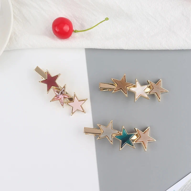 

Fashion Women Colorful Acetate Star Alloy Hair Clip Headwear Hair Ornament Headband Hairpin Barrette Fashion Hair Accessories