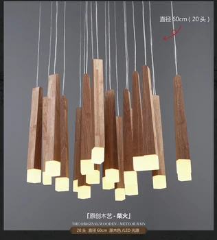 

American country style pendant lights wood pendant lamps led warm lighting fixtures for home decorative house garden readingroom