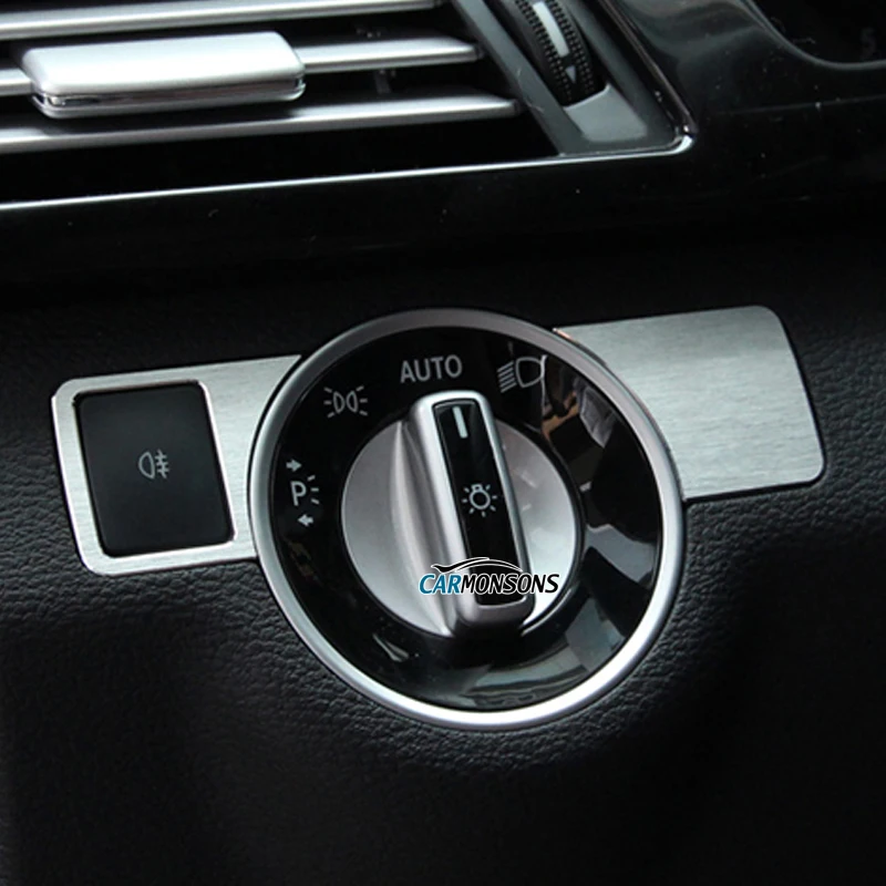 

Carmonsons Headlight Adjustment Button Trim Cover Stickers for Infiniti Q30 QX30 Accessories Car Styling