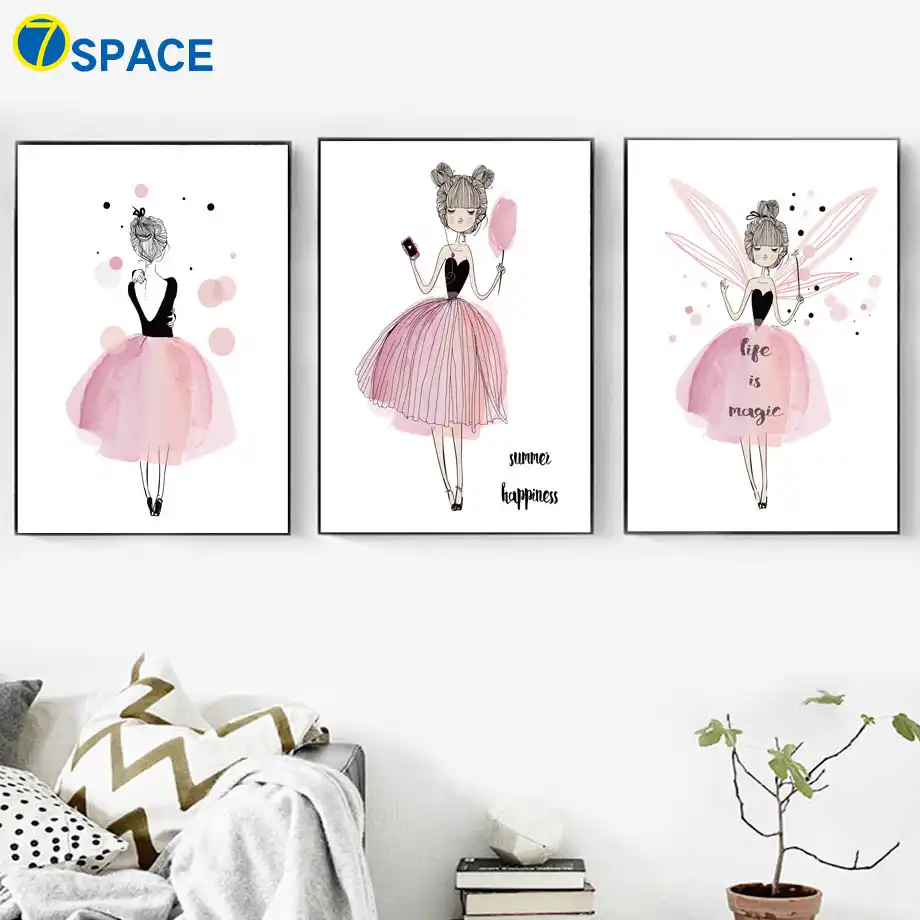 canvas art for girls room