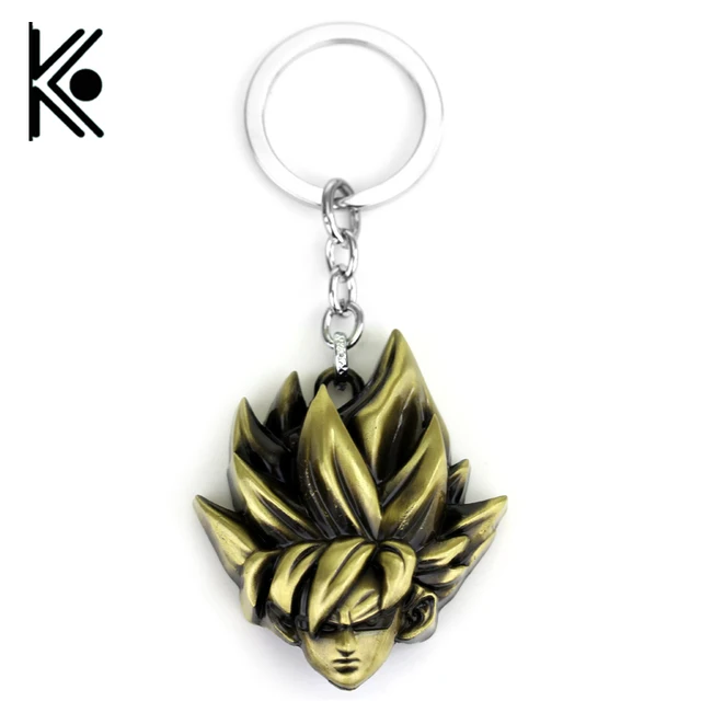 free shipping Dragon Ball Keychain Z Son Goku Saiyan 3D Head Keyring