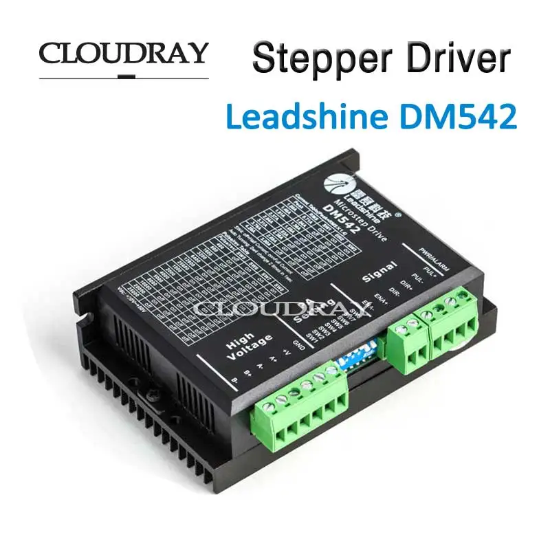 

Cloudray Stepper Motor Driver 2 Leadshine Phase DC Motor Driver Controller For 20-50 VDC 1.0-4.2A CNC Router Kits Drive DM542