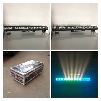 

With Flycase 6lot 12x3w LED Pixel bar Warm White+RGB 3in1 Beam Wash Spot LED Wall Washer Strobe Light