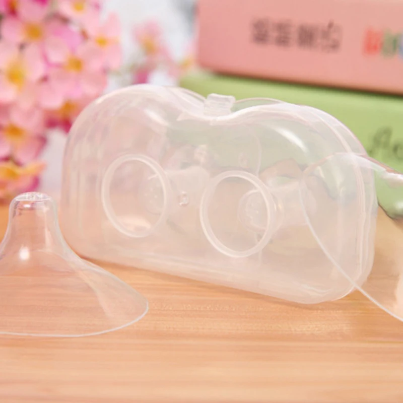 Silicone Amamentação Mamilo Protetores, Amamentação Capa, Extrator De Leite De Amamentação, Mães Mamilo Shields, 2Pcs
