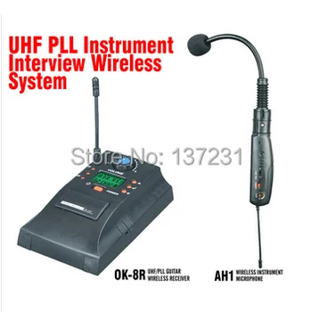 

Hot Saxophone AH1 MJ-8 Professional UHF PLL instrument Wireless System Microphone wireless Saxe wireless microphone audio