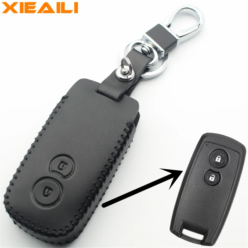 

XIEAILI Genuine Leather Remote Control 2Button Smart Key Case Cover For Suzuki SX4/XL-7/Grand Vitara/Swift S292