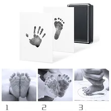 Отпечаток руки ребенка отпечаток ноги нетоксичный новорожденный отпечаток руки Inkpad водяной знак младенческой сувениры литья глиняные игрушки подарок