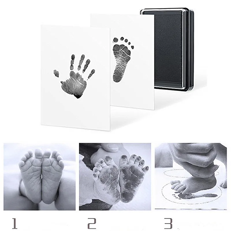 Baby Handprint Footprint Non Toxic Newborn Imprint Hand Inkpad