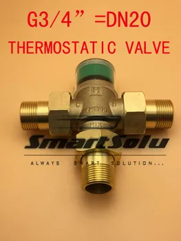 

Free Shipping DN20(G3/4") thermostatic valve,thermostatic mixing valve,Solar energy mixing valve with union
