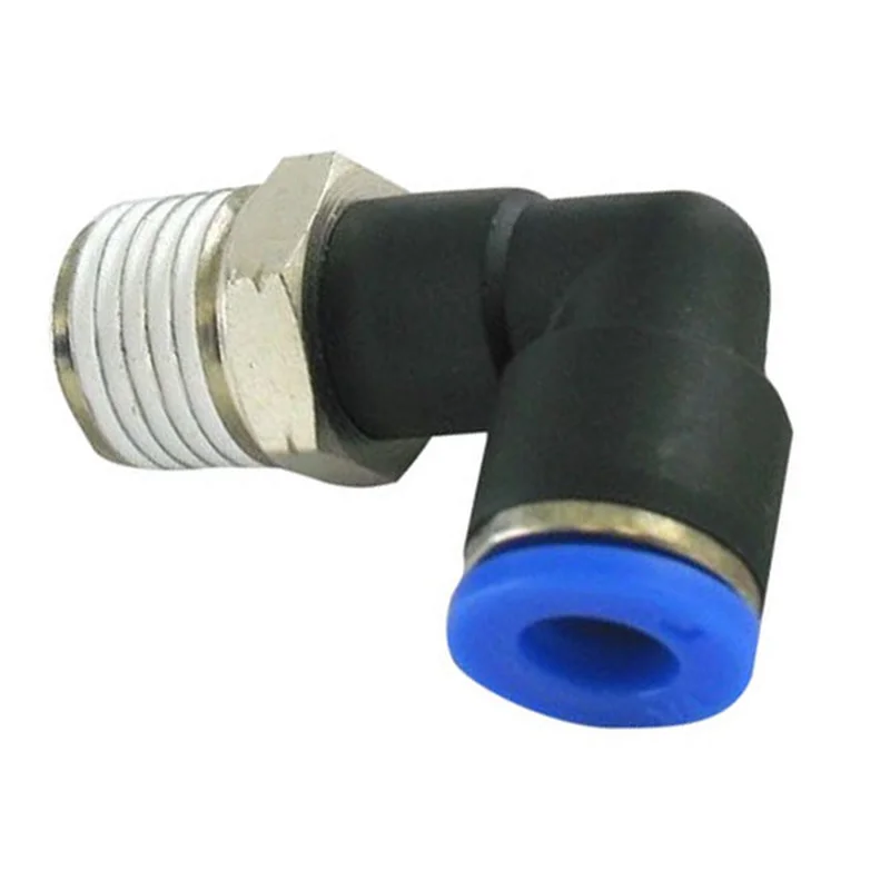 

Elbow 1Pc Push In One Touch To Connect Fittings 1/4 OD-1/4 Inch NPT 90 Degree Swivel Elbow Male OT8G