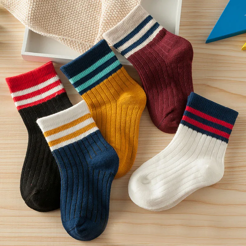 Kids Socks 5 Pairs Girls Boys Autumn Winter Warm Socks Clearance Sale
