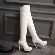 Г., Новые осенне-зимние сапоги на высоком каблуке элегантные пикантные женские сапоги для отдыха кожаные сапоги на тонком каблуке с круглым носком, 7155