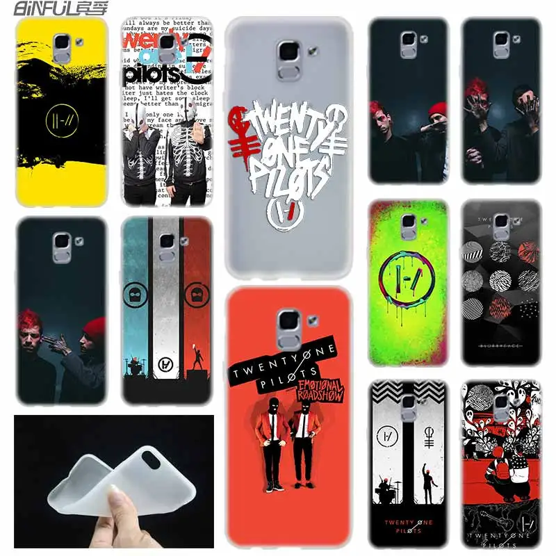 Чехол Twenty One Pilots 21 из ТПУ для Samsung Galaxy J6 J8 J3 J5 J7 J4 J2 Plus 2018 2016 2017 EU Prime Ace | Мобильные