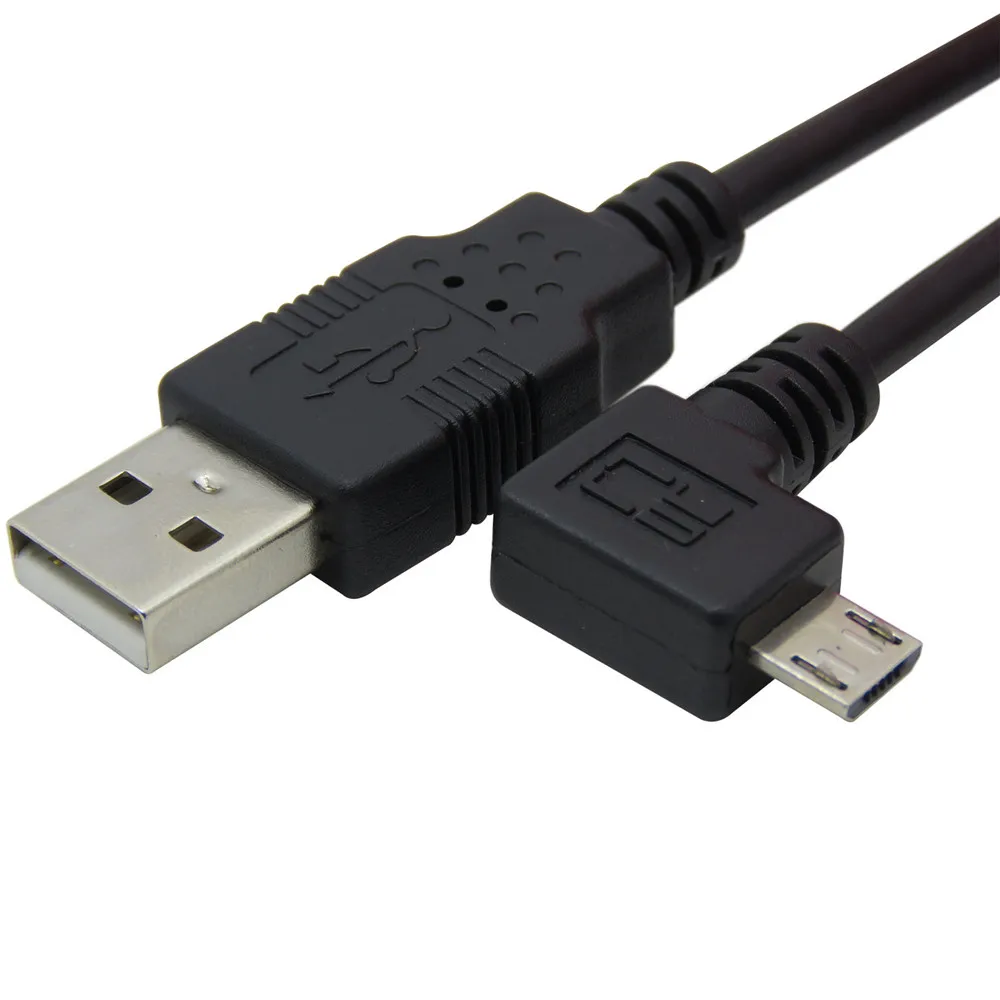 90 градусов левый Угловой Micro USB штекер кабель для зарядки данных Samung Moto HTC Samsung 3 5 10