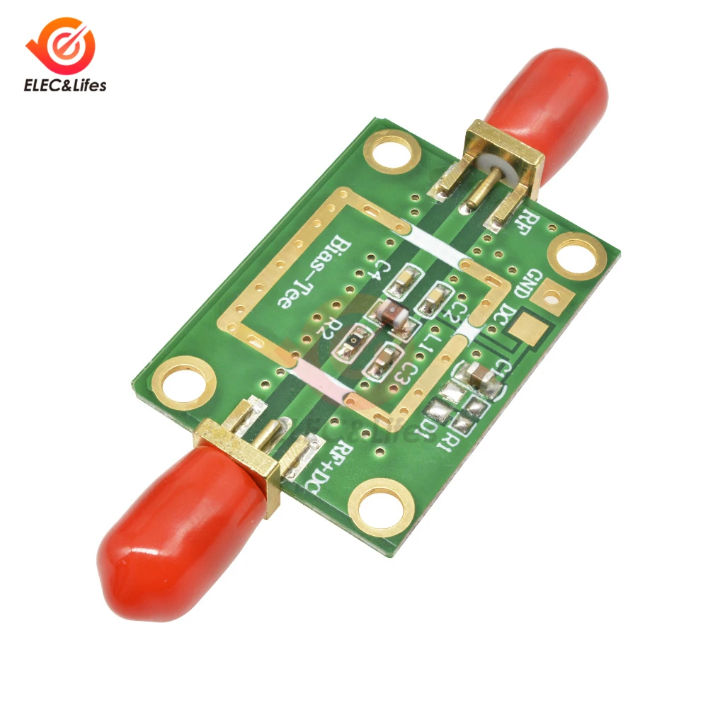 Bias Tee Wideband Frequency 10MHz -6GHz RF DC blocker for HAM radio RTL SDR LNA Low Noise Ham Radio Amplifier 10-6000 MHz