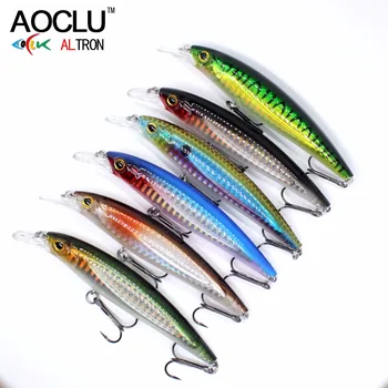 

2020 AOCLU NEW LURE 6 pcs/lot wobbler 100mm 16g Sinking Hard Bait Minnow Crank fishing lure VMC hooks 6 colors free shipping
