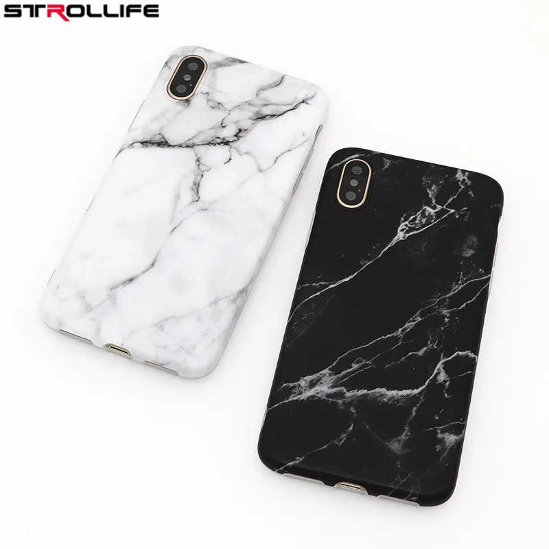 Stelllife гранитный камень изображения телефонные чехлы Чехол для iphone X Модный черный