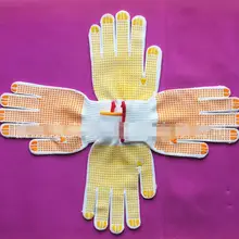 Точечные рукавицы в горошек промышленные защитные полиэфирные нейлоновые перчатки