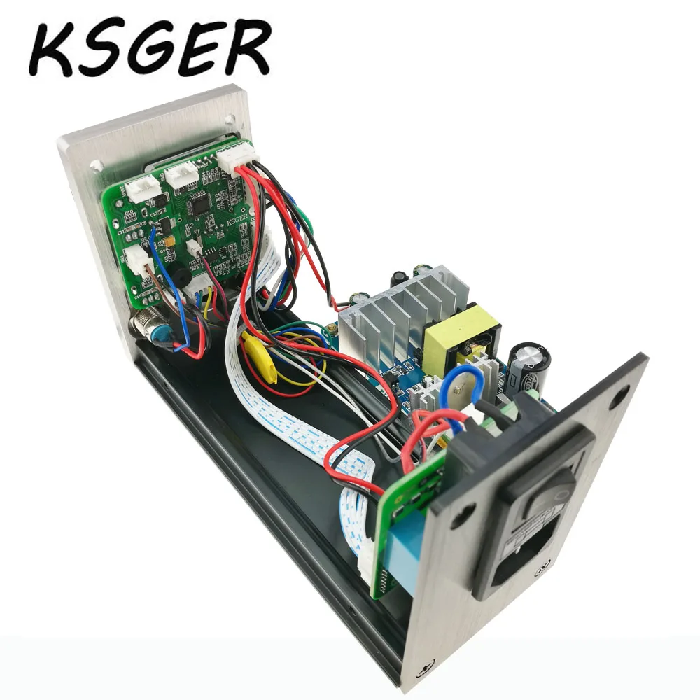 KSGER STM32 OLED T12 температура 2 в 1 все в одном фена для фена, цифровая паяльная станция, паяльная станция с железной ручкой