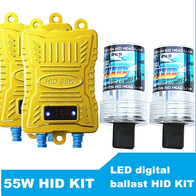 Новинка цифровая hid-Фара 55 Вт 9005 9006 H4 H7 H11 H1 H3 H8 H9 hb3 hb4 Автомобильная hid-фара 12 В |
