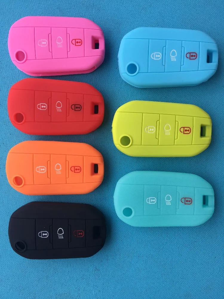 Мягкий силиконовый чехол для ключей от машины Citroen C4L CACTUS C5 C3 C6 C8 Picasso Xsara Peugeot 3008 308