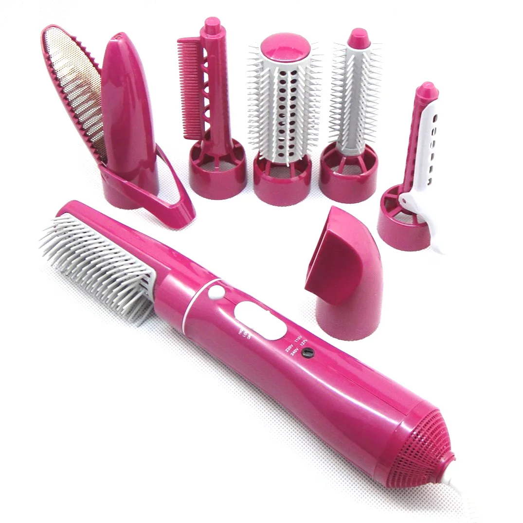 

Professional Hair Dryer Styling Tools Styling Brush Comb Nozzle Curler Salon with 7 in 1 Styling Brush Comb Nozzle Curler