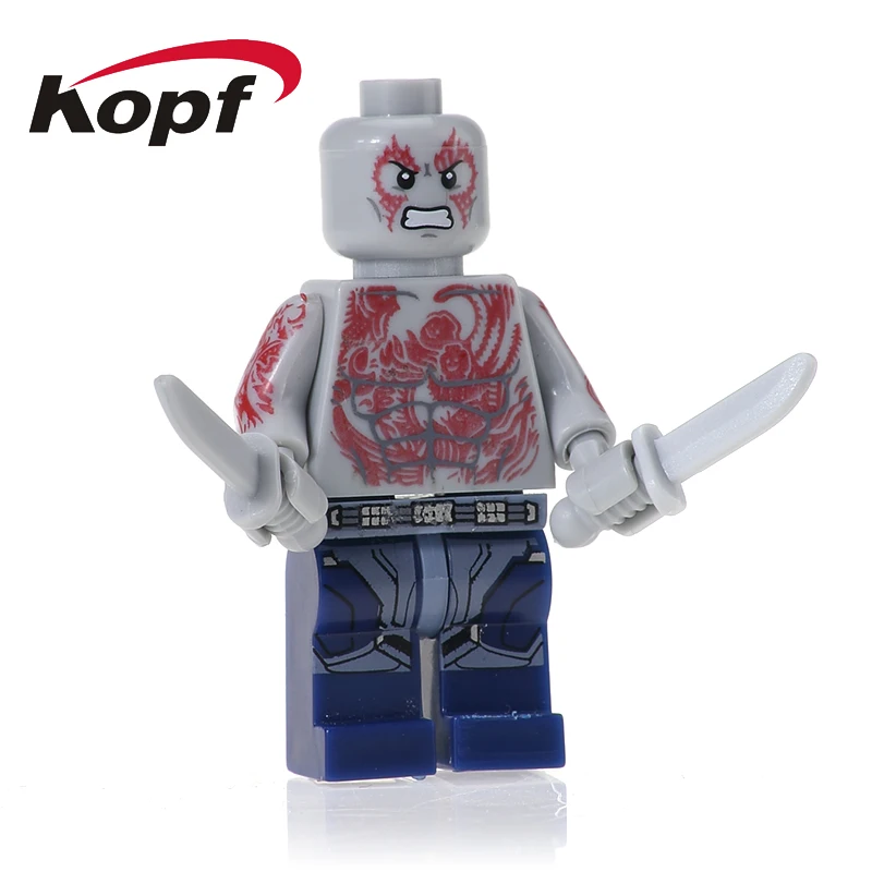 

PG159 Building Blocks Drax the Destroyer Rocket Raccoon Guardians of the Galaxy Super Heroes Bricks Model Toys For Children Gift