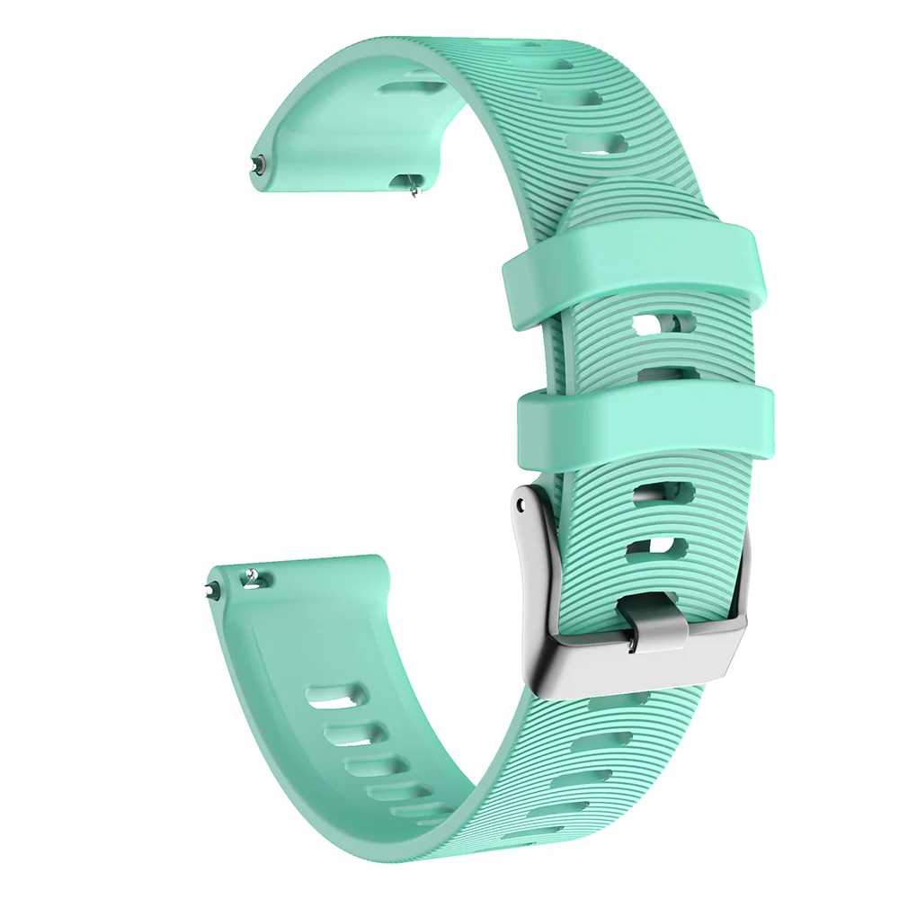 Quick Release Универсальный 20 мм ремешок для часов Силиконовый запасной браслет ремешок для Garmin vivoactive 3t ремень для SUUNTO 3 фитнес - Цвет: light green