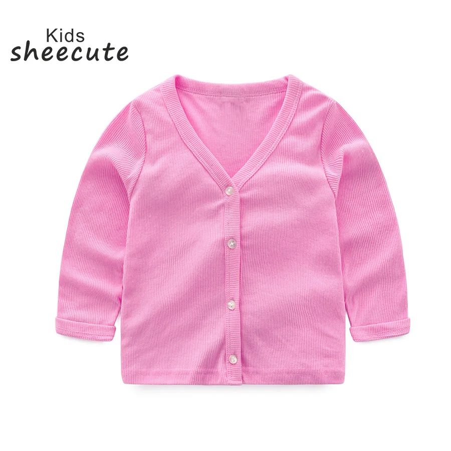 SheeCute Spring Autumn Baby Children Clothing Boys Girls Candy Color Knitted Cardigan Sweater SCH0286