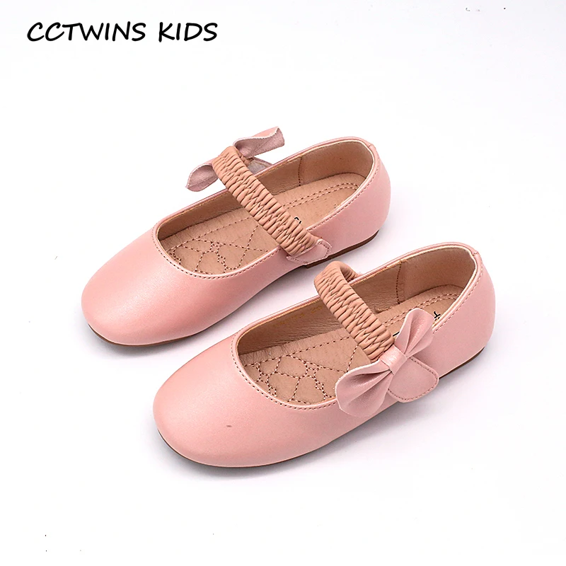 

CCTWINS KIDS 2019 Spring Children Fashion Party Shoe Baby Pu Leather Mary Jane Gil Princess Butterfly Flat Black GM2222
