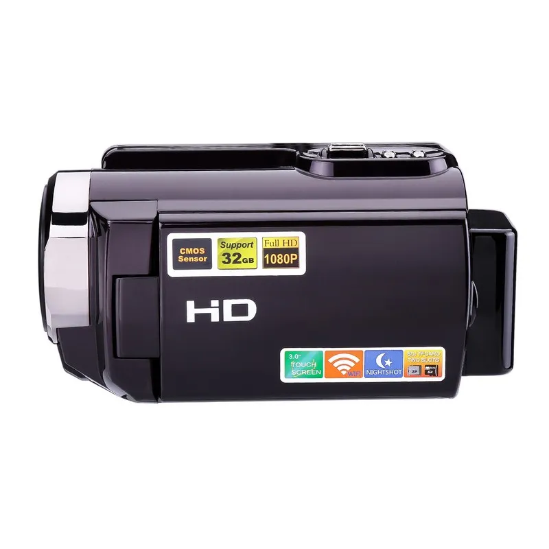 Full HD Wifi Video Camcorder DV DSLR Digital Camera IR Night Vision Infrared 3 Inch LCD Touch Screen Support Multi-languages