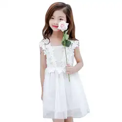 Mooistar #4005 Дети для маленьких девочек Праздничная одежда принцессы Кружево Фатиновое платье-пачка без рукавов