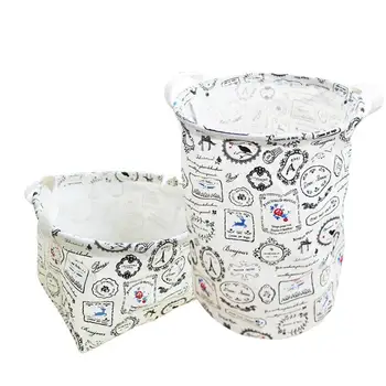

2piece/1set Multifunction Waterproof Laundry Hamper Storage Baskets Home decoration storage barrel kids toy organizer bucket