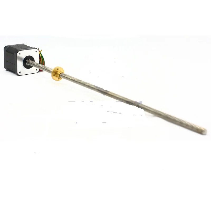 Blurolls 3d printer parts Ultimaker 2 Extended Z stepper Motor 12 24V 1 7A with Trapezoidal