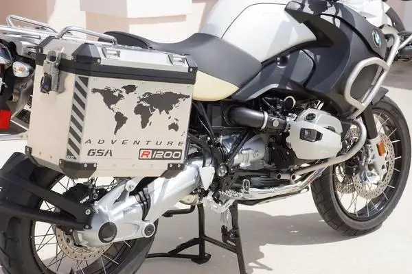 Светоотражающая наклейка GSA Мир Приключений R1200 для мотоцикла Touratech Panniers|decal
