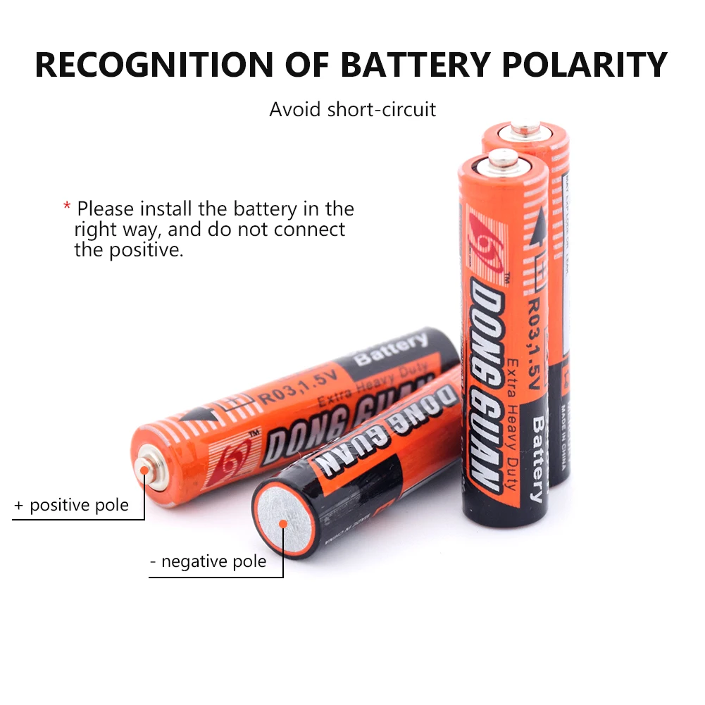Замена 1,5 в AAA батареи UM4 R03 AM4 цинк углерода высокотоковые батареи для фонарика игрушки