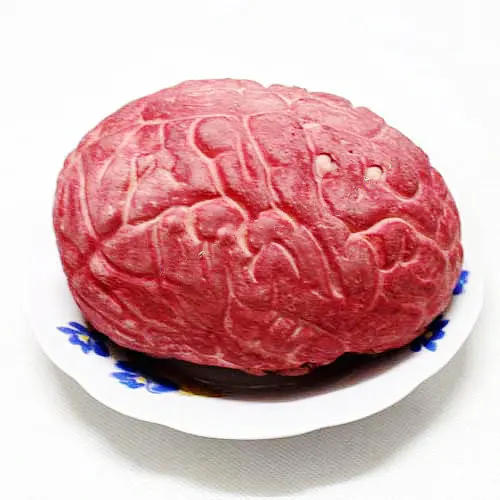 

Halloween haunted house adornment terror Scary realistic simulation brain props April fool's day trick props 14cm*10cm