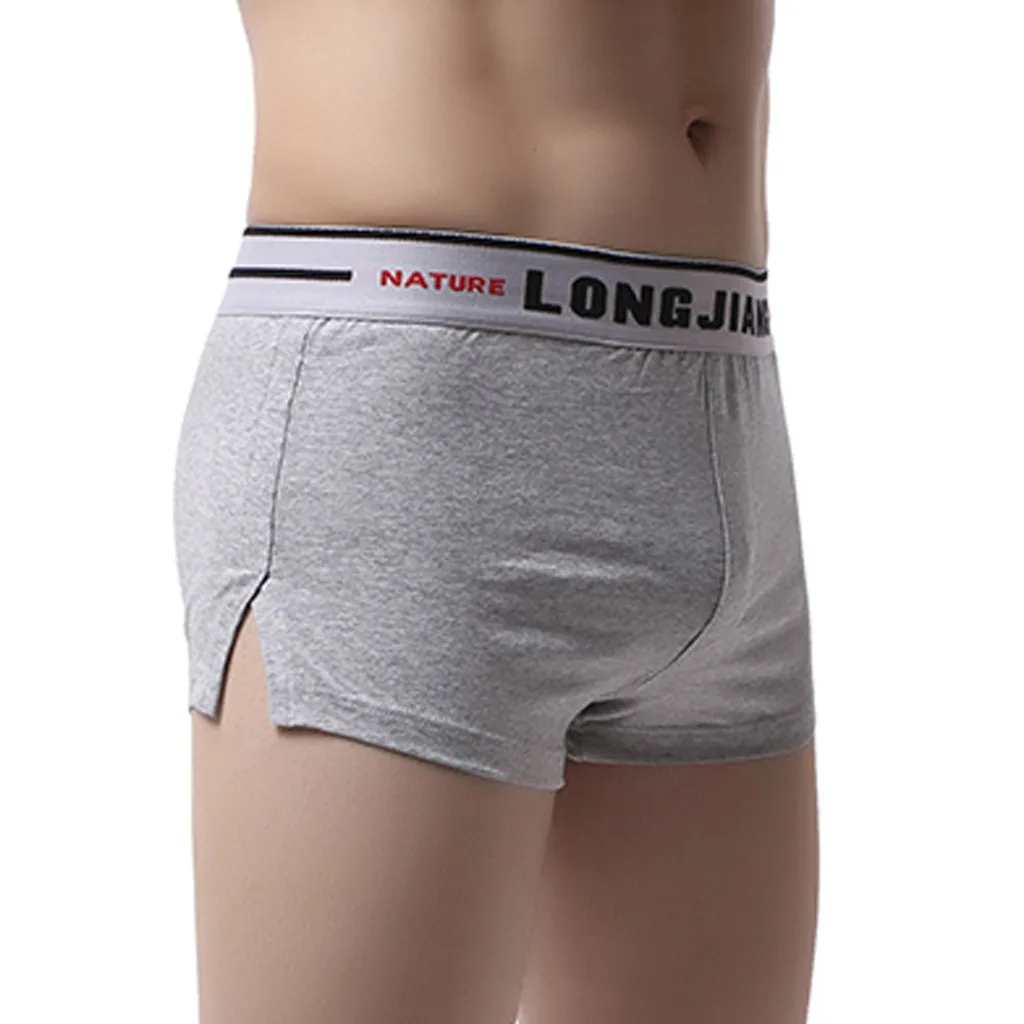 Мужское нижнее белье cueca удобный однотонный мужское белье для геев дышащие трусики короткие сексуальные трусы Ropa Interior Hombre