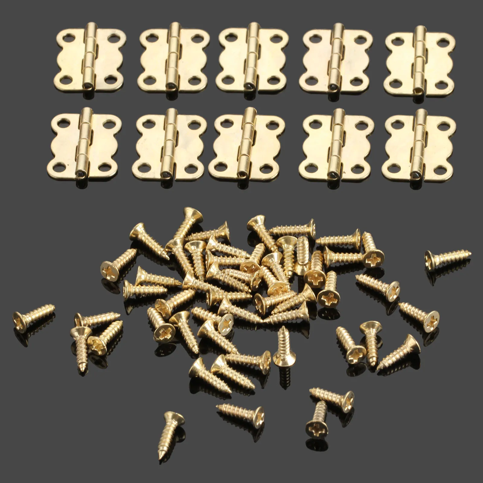 50Pcs 16*13mm Gold Hinges Furniture Accessories Jewelry Boxes