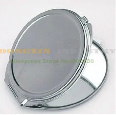 

10pcs/lot Flat Circle Sublimation Customized Blank Makeup Mirror
