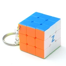 Z Key Chain Mini 3x3 Magic Cube Creative Cube Hang Decorations Colorful