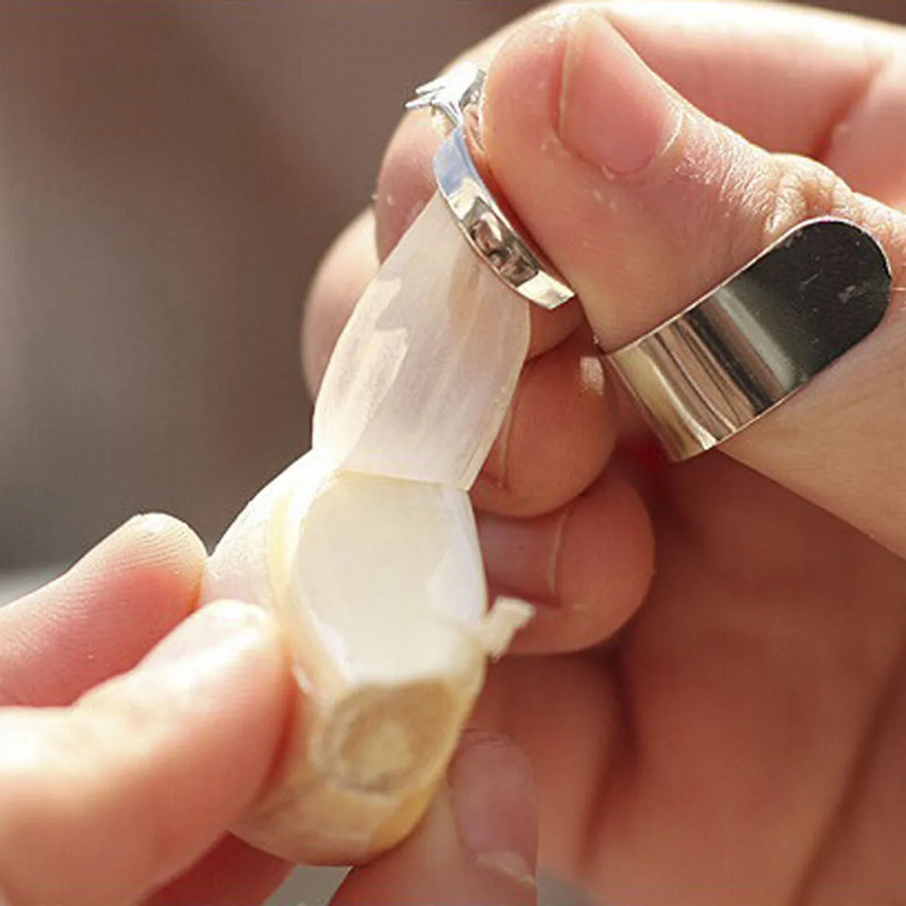 2Pcs Practical Stainless Steel Kitchen Gadget Garlic Ginger Cutter