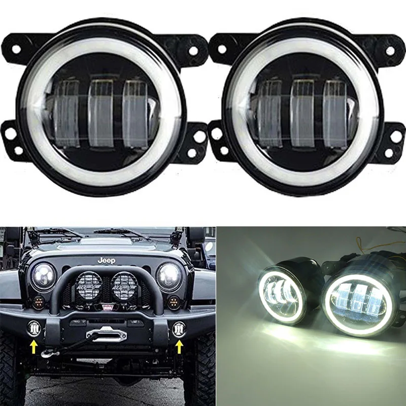 Светодиодный ные противотуманные фары передний бампер для Jeep Wrangler JK LJ TJ Chrysler 300 PT