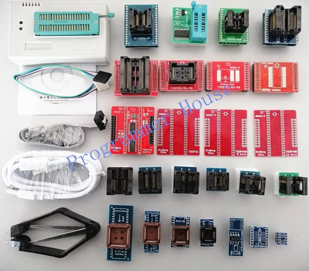  100% New V9.00 TL866CS TL866A TL866II Plus Universal minipro programmer TL866 nand flash AVR PIC Bi